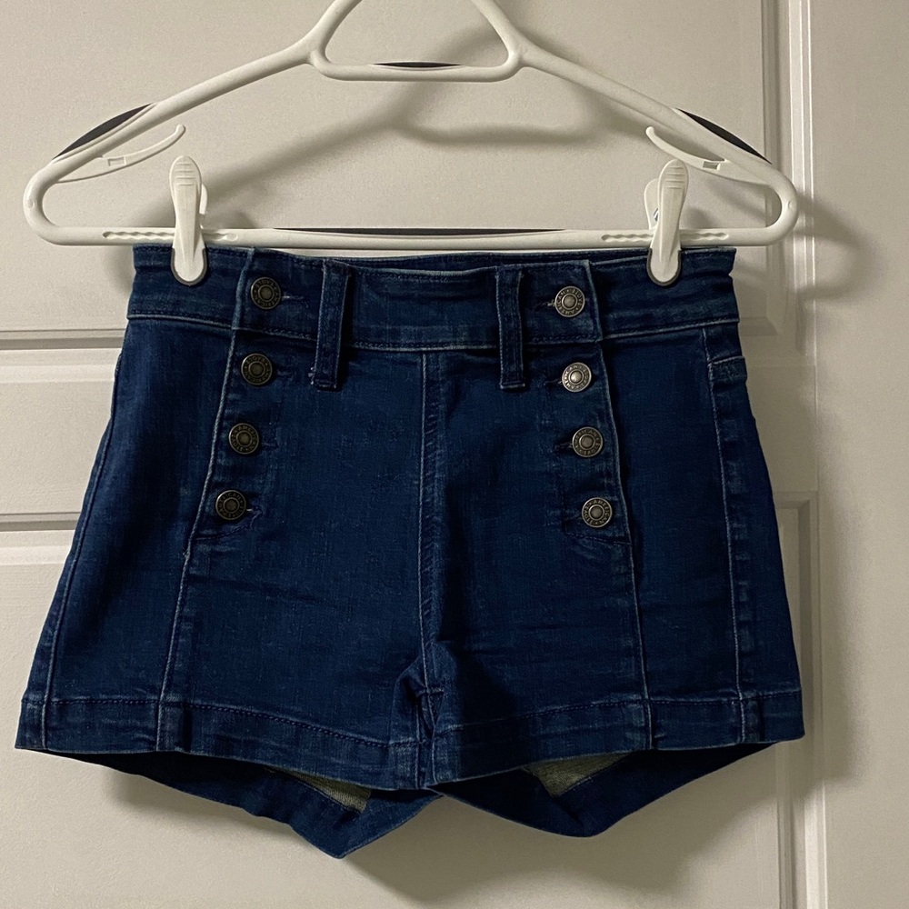 American Eagle Outfitters Dark Blue Jean Shorts